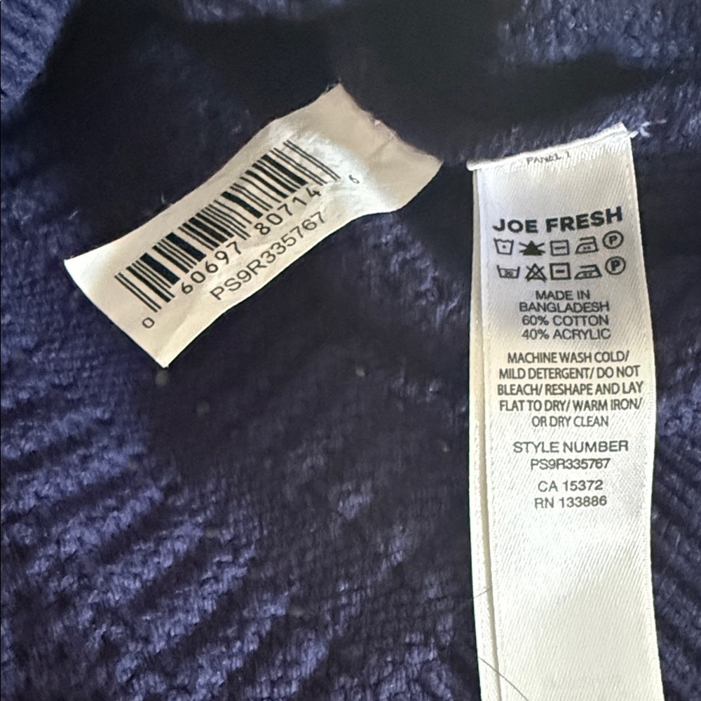 Joe Fresh 60% cotton 40% acrylic Knit Sweater Size Med - Picture 2 of 11